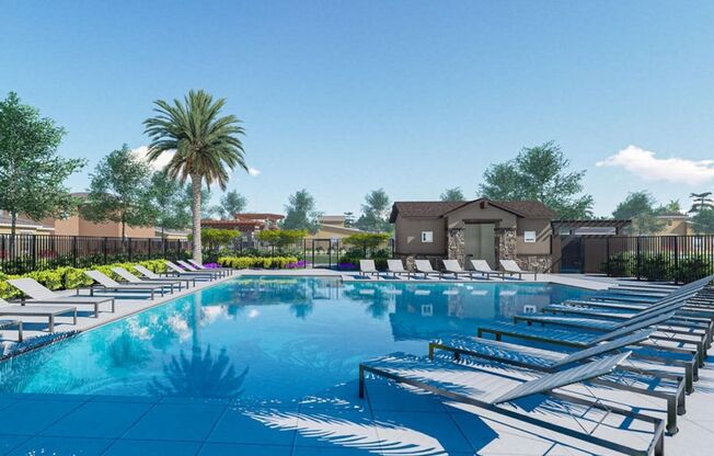 Just a year old in highly sought after GATED area of Goodyear!