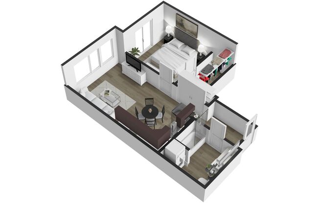 1 bed, 1 bath, 620 sqft, $1,825, Unit C-106