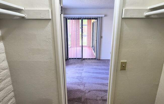 2x2 Downstairs Classic Main Closet at Mission Palms Apartment Homes in Tucson AZ