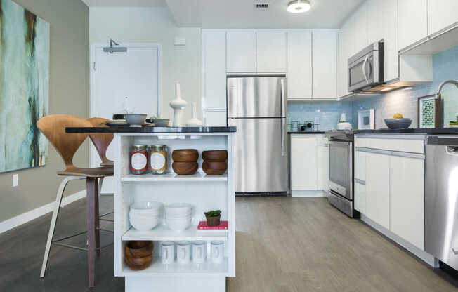 Kitchen with Stainless Steel Appliances