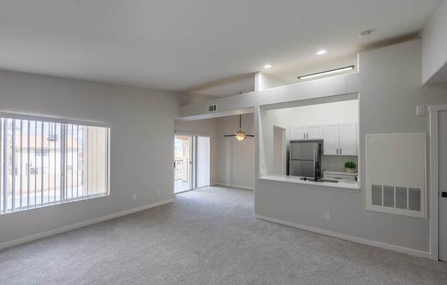 A spacious living with open concept.