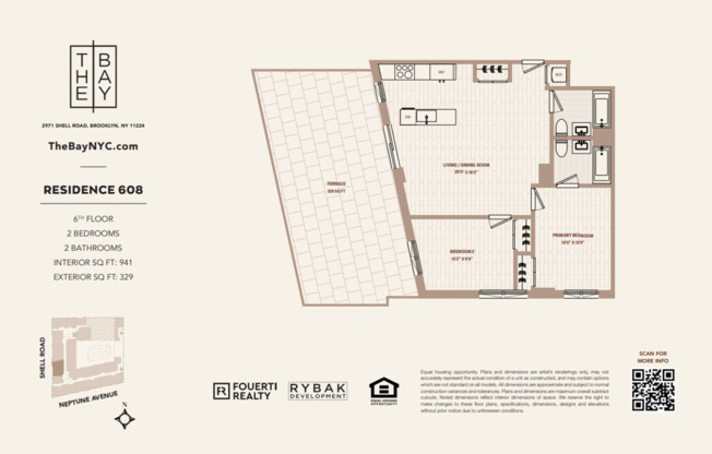2 beds, 2 baths, $4,700, Unit APT. 608