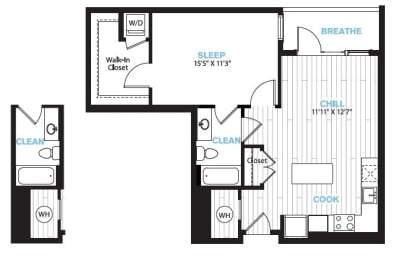 1 bed, 1 bath, 753 sqft, $2,115