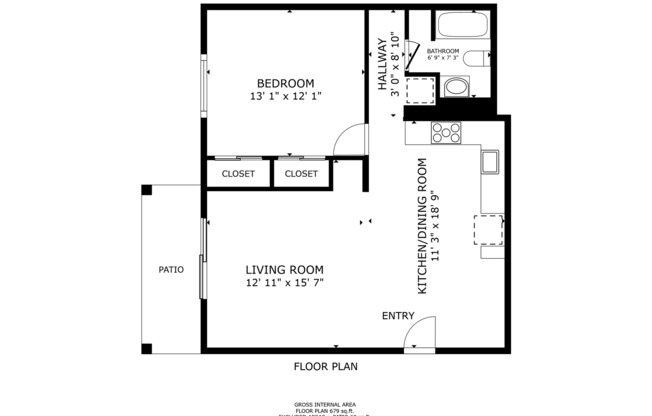 1 bed, 1 bath, 679 sqft, $1,195, Unit 5570-08