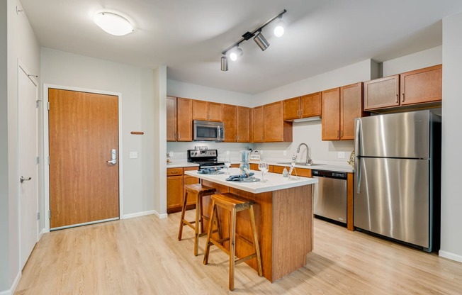 Spacious Kitchen With Stainless Steel Appliances