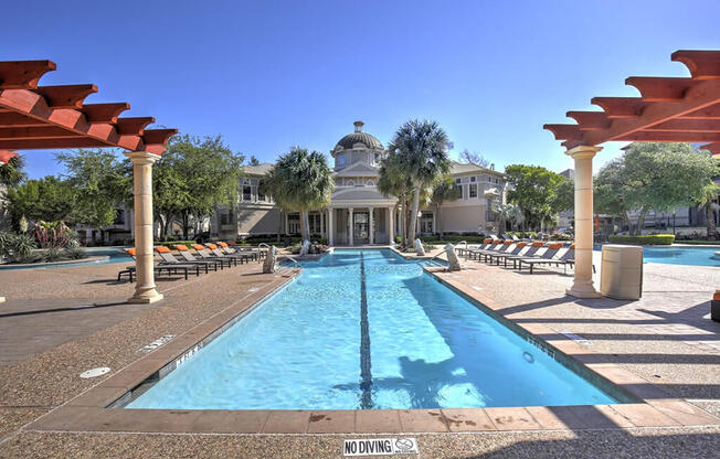 sparkling pool at Landing at Round Rock, Round Rock, TX