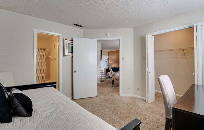 Bedroom With Closet at Woodland Hills, Irving, 75062