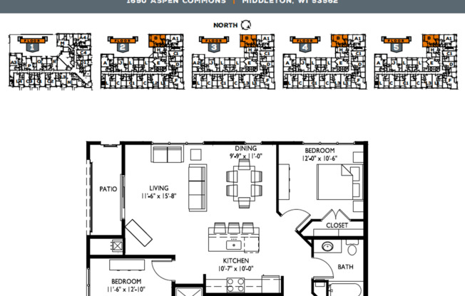 2 beds, 2 baths, 1,144 sqft, $2,150, Unit 418