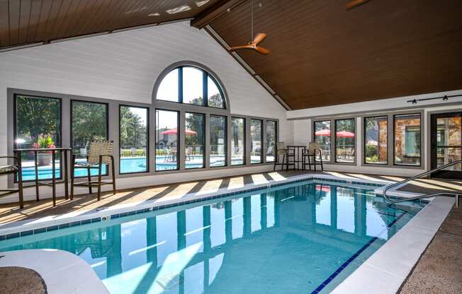 Indoor swimming at Pointe Royal Townhome Apartments, Overland Park, KS 66213