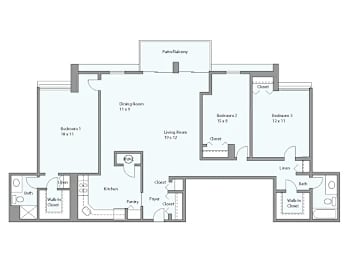 3 beds, 2 baths, 1,376 sqft, $2,770