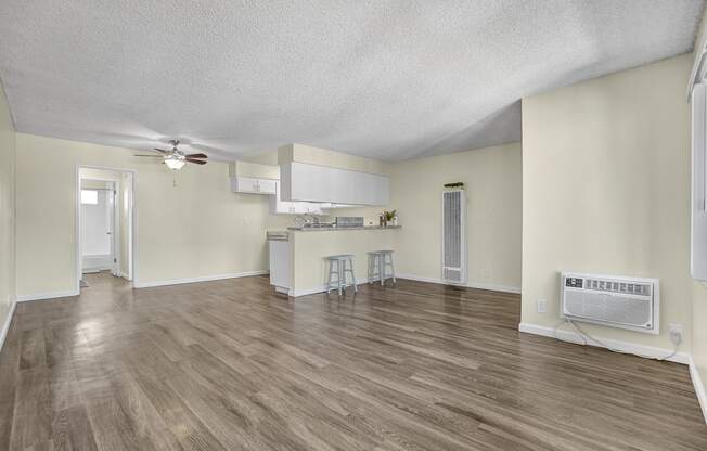 Capistrano Gardens unit 47 living room and kitchen