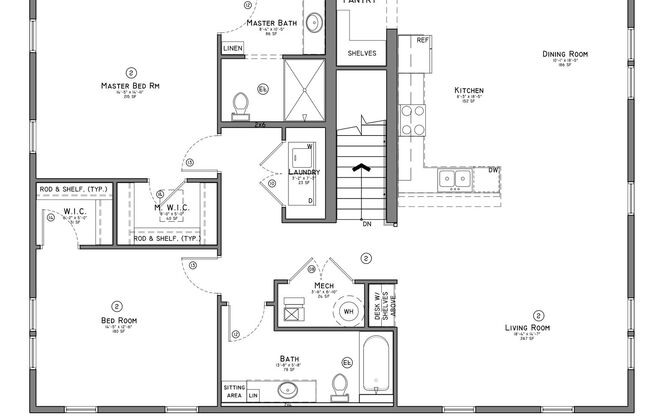 2 beds, 2 baths, 1,337 sqft, $1,895, Unit 20625 Spence Court Unit 201 Duplex w/Walk-In Pantry & Built-in Office Nook B1632 D3