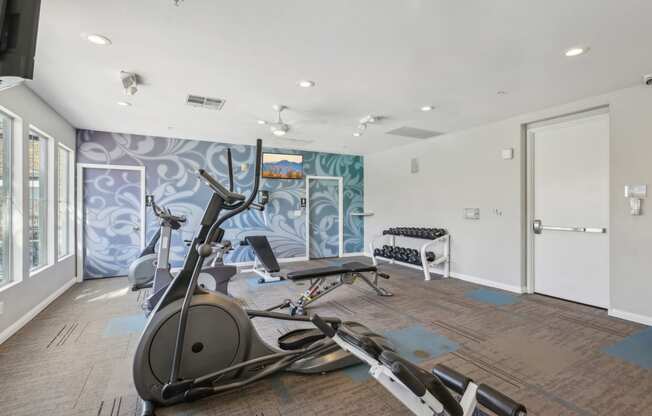 fitness center at Verona Apartments