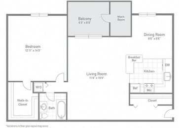 1 bed, 1 bath, 769 sqft, $2,071