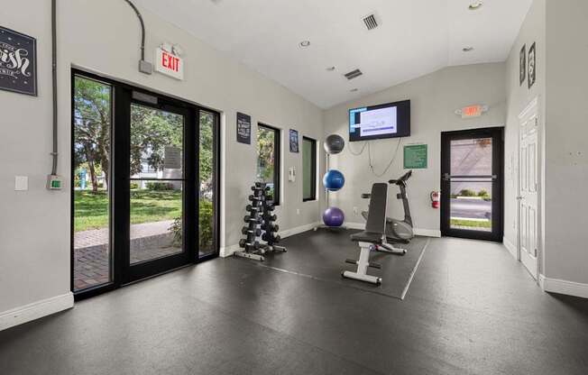 Fitness center at Oasis at Bayside Apartments in Largo, FL