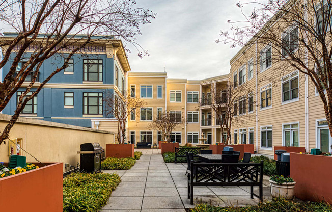 Patio at The Chapman Apartments