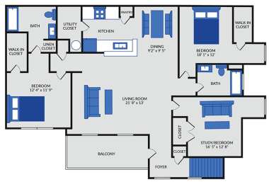 2 beds, 2 baths, 1,511 sqft, $1,519