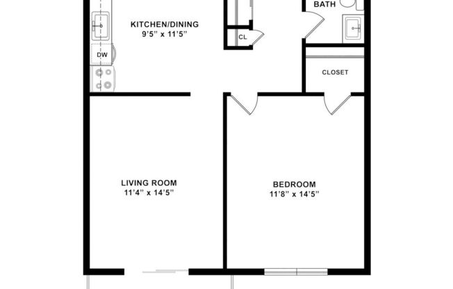 1 bed, 1 bath, 650 sqft, $2,285