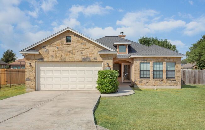 Beautiful custom home ready for asap move in; located in Selma, Texas.