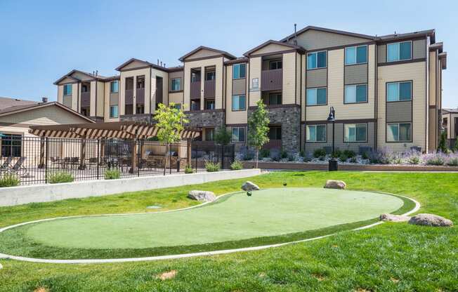 Putting Green at Estate at Woodmen Ridge Apartments in Colorado Springs, CO