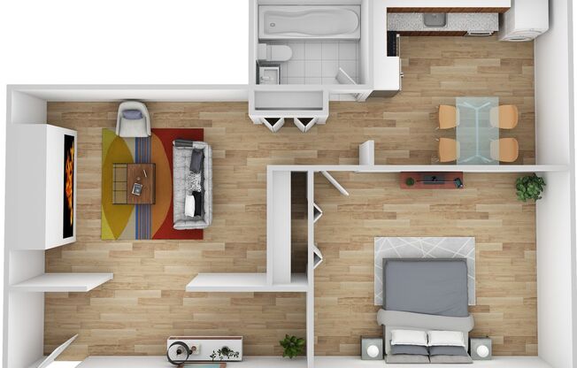 1 bed, 1 bath, 603 sqft, $1,150, Unit 21