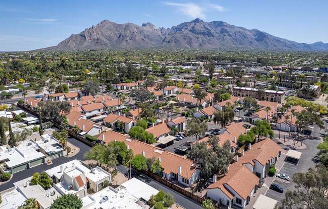 Community Arerial View at Orange Tree Village Apartments in Tucson AZ
