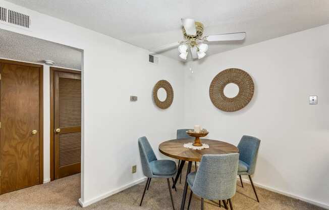 Dining Area with Ceiling Fan