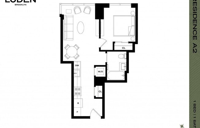 1 bed, 1 bath, $3,531, Unit PH03