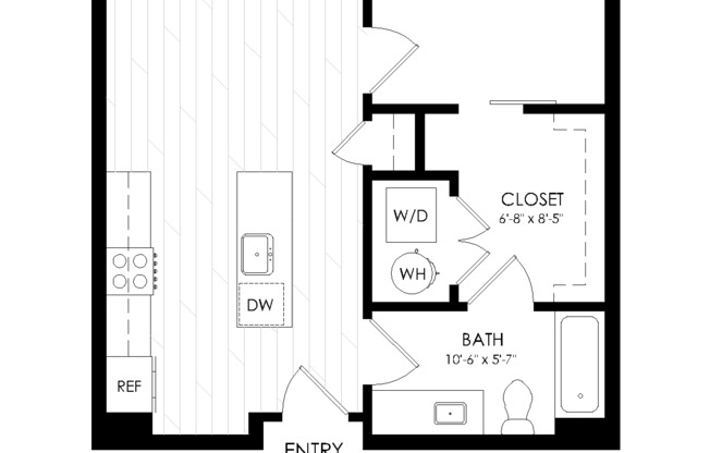 1 bed, 1 bath, 648 sqft, $1,375