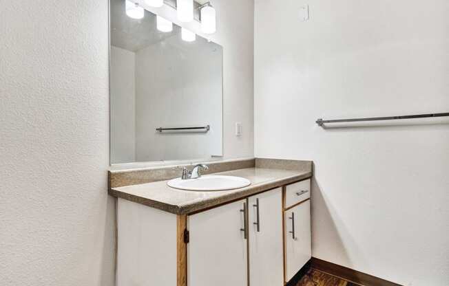 bathroom counter Aloha Oregon Quatama Village Apartments 