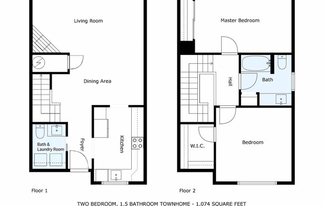 2 beds, 1.5 baths, 1,074 sqft, $1,949, Unit C-22