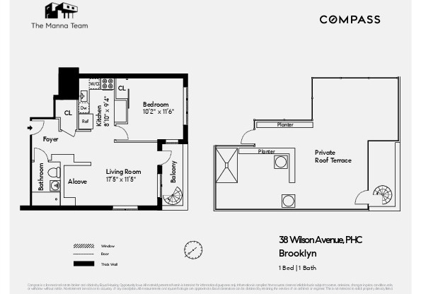 1 bed, 1 bath, $3,350, Unit PHC