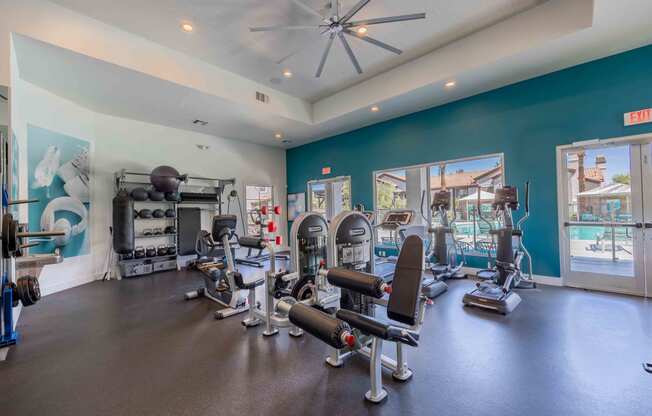 the gym at the enclave at photo