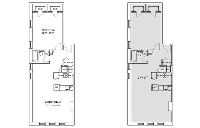 1 bed, 1 bath, 857 sqft, $2,057, Unit A-304