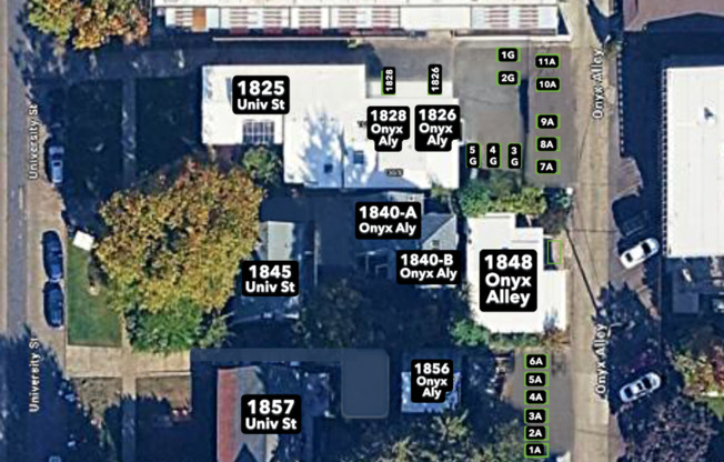 1825 University St. &amp; 1826-1828 Onyx Alley