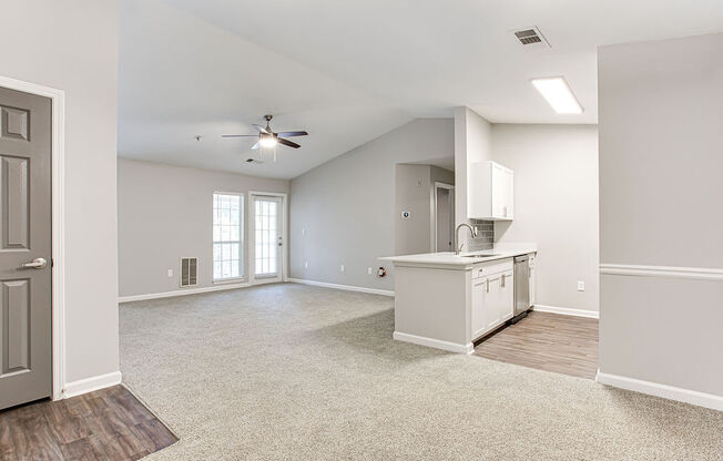 1 Bedroom Living Area at Preston Pointe at Windermere, Cumming, GA, 30041