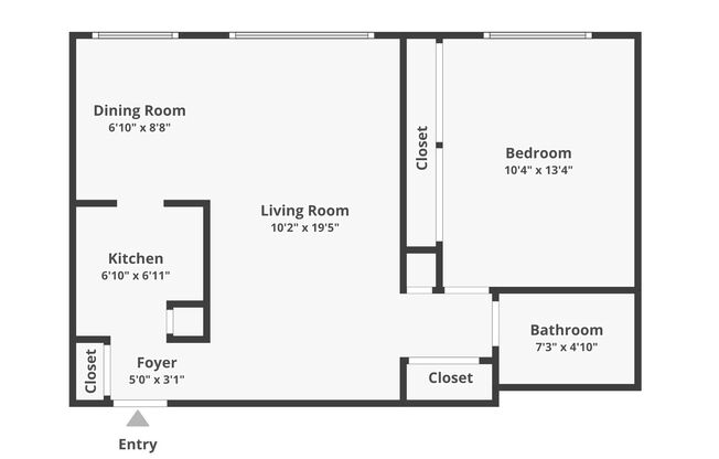 1 bed, 1 bath, 600 sqft, $1,695