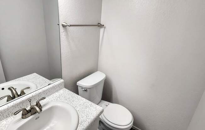2x2 and a half Bath Bryten Upgrade Half Bathroom at Mission Palms Apartment Homes in Tucson AZ