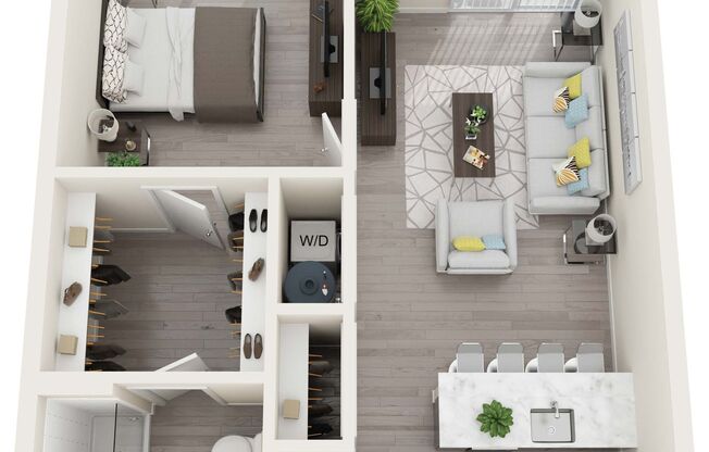 1 bed, 1 bath, 739 sqft, $2,195, Unit 409