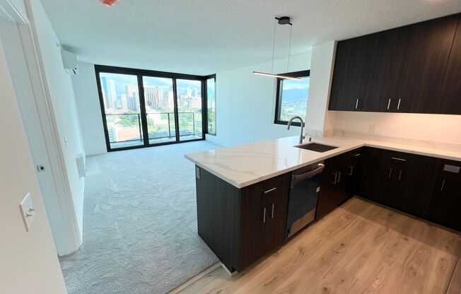 BRAND NEW 2 bed/2 bath with Parking at Ililani in Kakaako!
