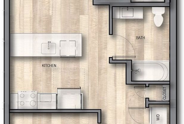 2 beds, 2 baths, 826 sqft, $2,499, Unit Unit 407