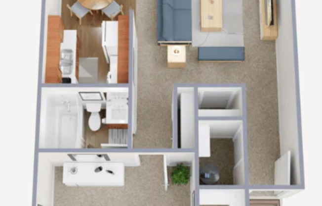 1 bed, 1 bath, 620 sqft, $1,350