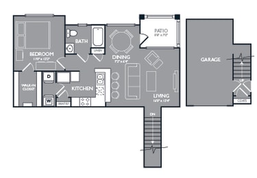 1 bed, 1 bath, 785 sqft, $1,117