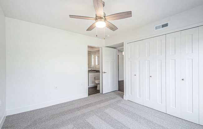 Second Bedroom with an Ensuite at The Crossings Apartments, Grand Rapids, Michigan