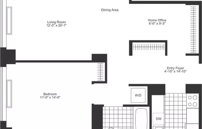 1 bed, 1 bath, $6,250, Unit N06G