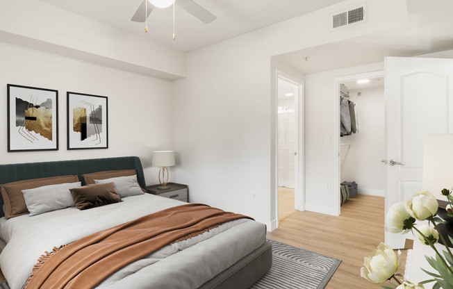 Bedroom with Hard Surface Flooring