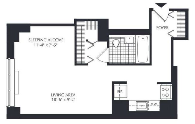 1 bed, 1 bath, 564 sqft, $4,175, Unit 10J