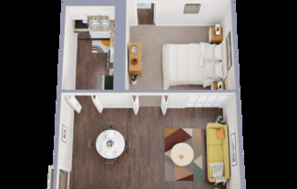 Studio, 1 bath, 540 sqft, $669
