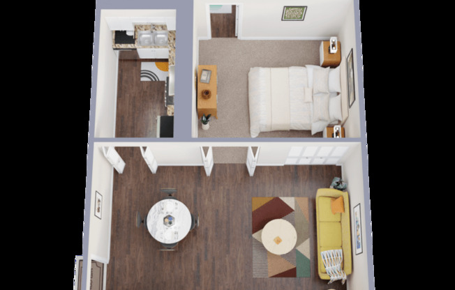 Studio, 1 bath, 540 sqft, $669