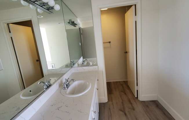 Bathroom with White Cabinets